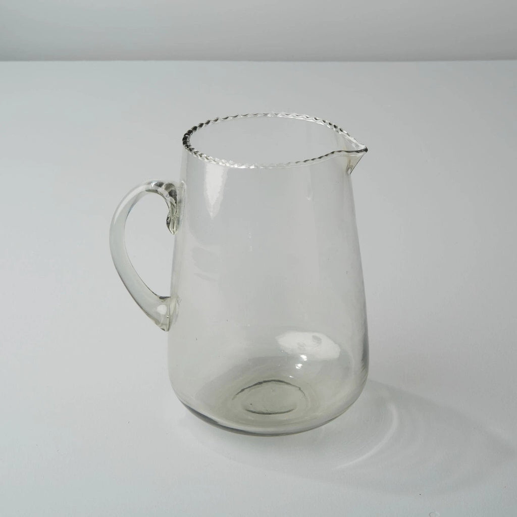Ruffle Glass Pitcher by White Cliff Studio