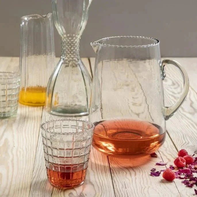 Ruffle Glass Pitcher by White Cliff Studio