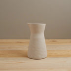 Rugueux Stoneware Carafe Pitcher in Pearl by White Cliff Studio