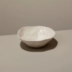 Rugueux Stoneware Side Bowl, Pearl by White Cliff Studio