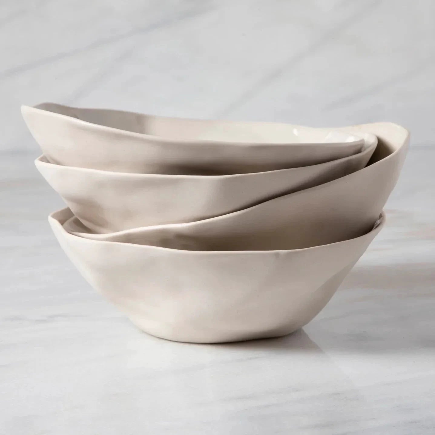 Rugueux Stoneware Side Bowl, Pearl by White Cliff Studio