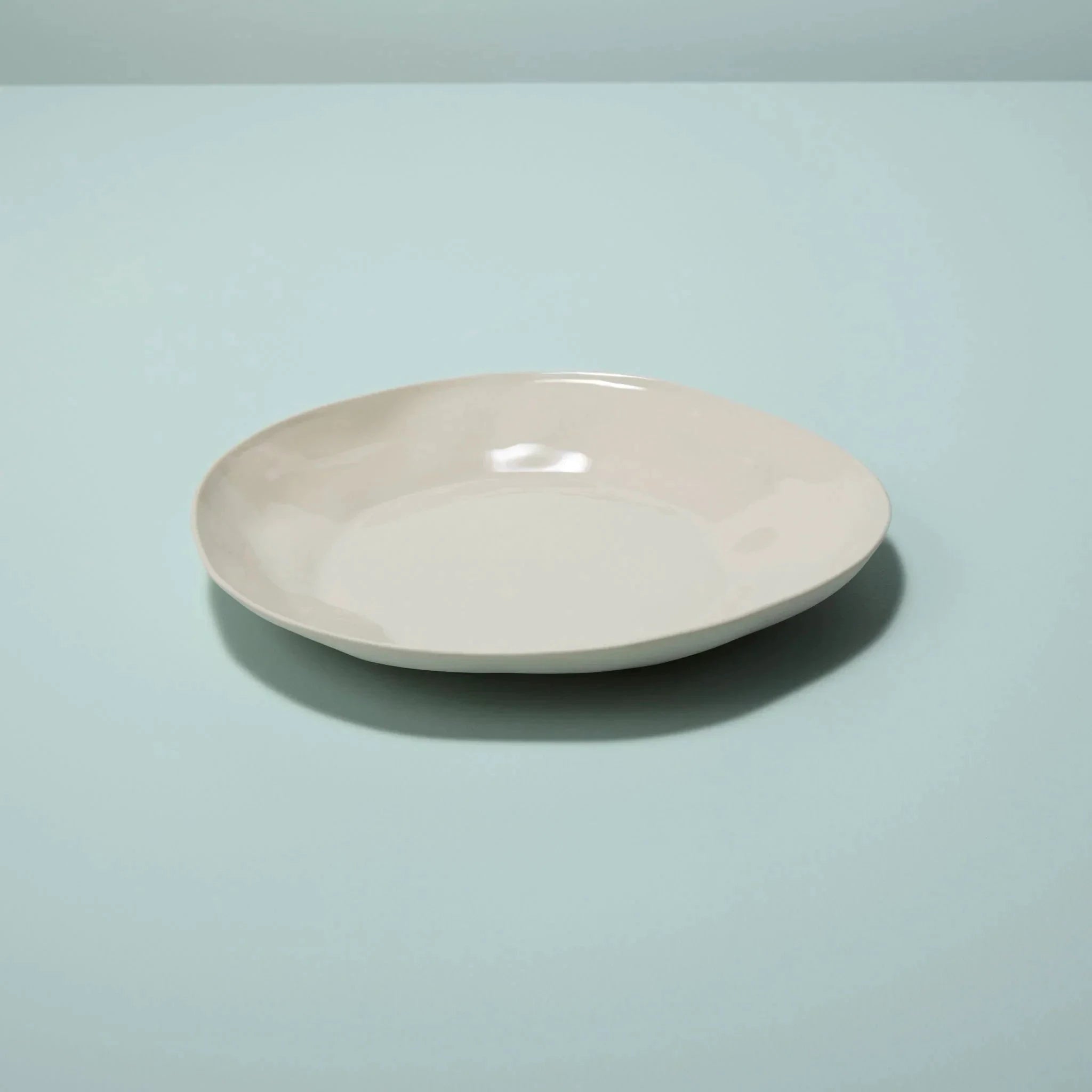 Rugueux Stoneware Side Plate, Pearl by White Cliff Studio