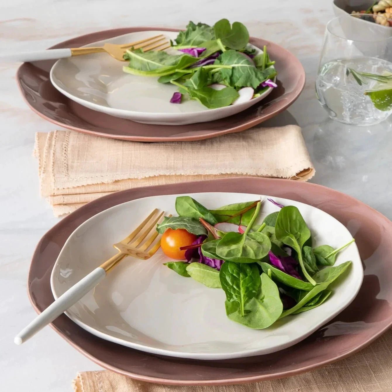 Rugueux Stoneware Side Plate, Pearl by White Cliff Studio