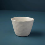 Rugueux Stoneware Tumbler, White by White Cliff Studio