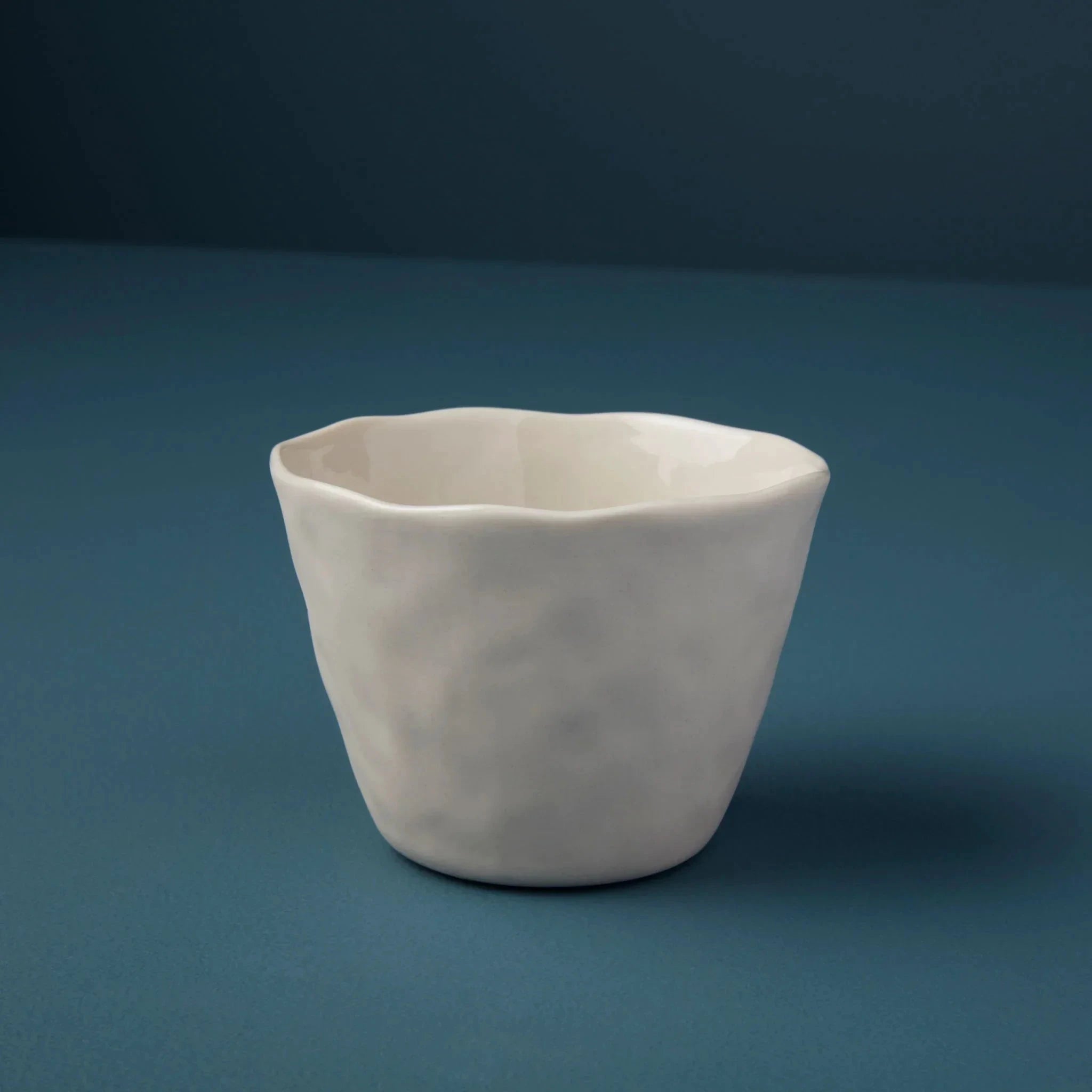 Rugueux Stoneware Tumbler, White by White Cliff Studio