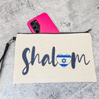 Running on Jewish Guilt Zippered Pouch - Caffeine, Cold Brew, Challah by Salt Sparkle Shalom
