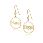 Russian Hoop Name Earrings La Vie Bien Russian Hoop Name Earrings