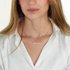 Russian Pearl Name Necklace La Vie Bien Russian Pearl Name Necklace
