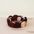 Rust and Mauve Handwoven Storage Basket - Fruit Basket, set of 3 | LIKHÂ by LIKHÂ