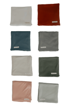 Rust Ribbed Stretch Swaddle by Little Mae & Co