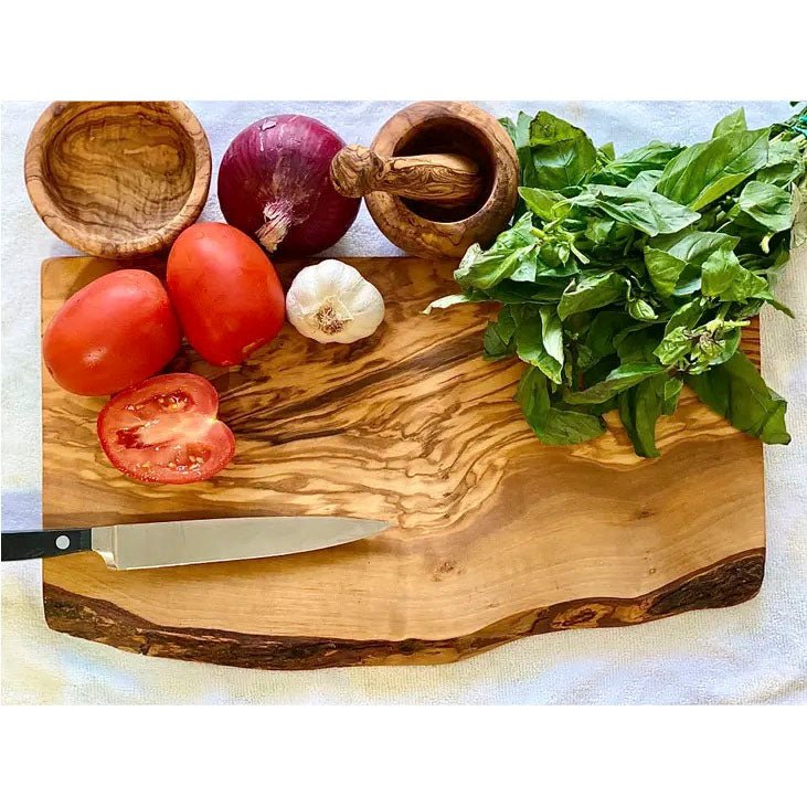 Rustic Olive Wood Cutting Board La Vie Bien Rustic Olive Wood Cutting Board