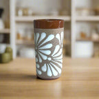 Rustic Talavera Shot Glass | Handmade Mexican Ceramic Drinkware Mexican Shot Glass La Vie Bien Rustic Talavera Shot Glass | Handmade Mexican Ceramic Drinkware