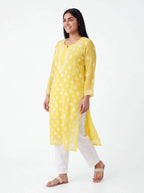 2055 - Georgette Chikankari kurti