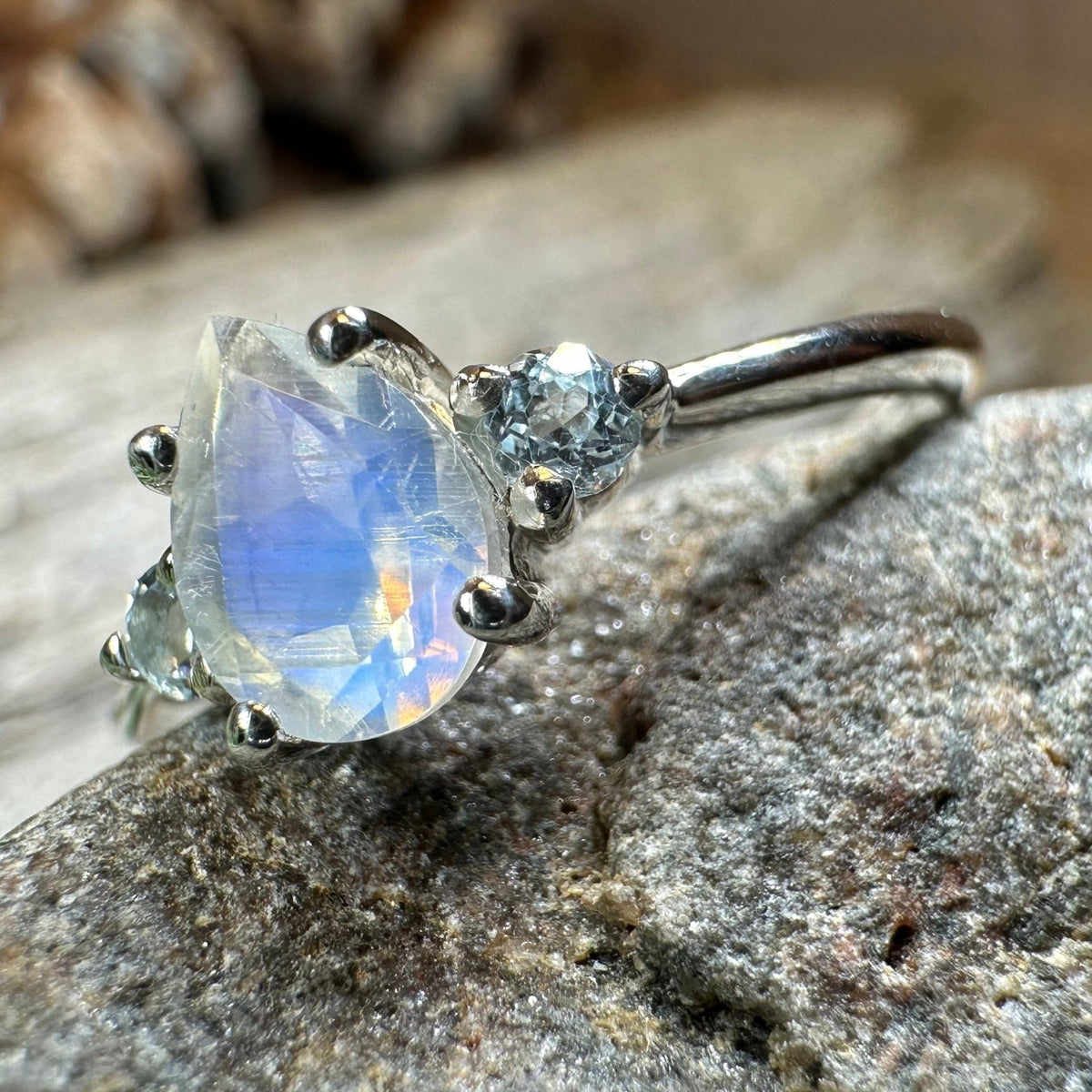 Rylena Moonstone Ring Ring La Vie Bien Rylena Moonstone Ring