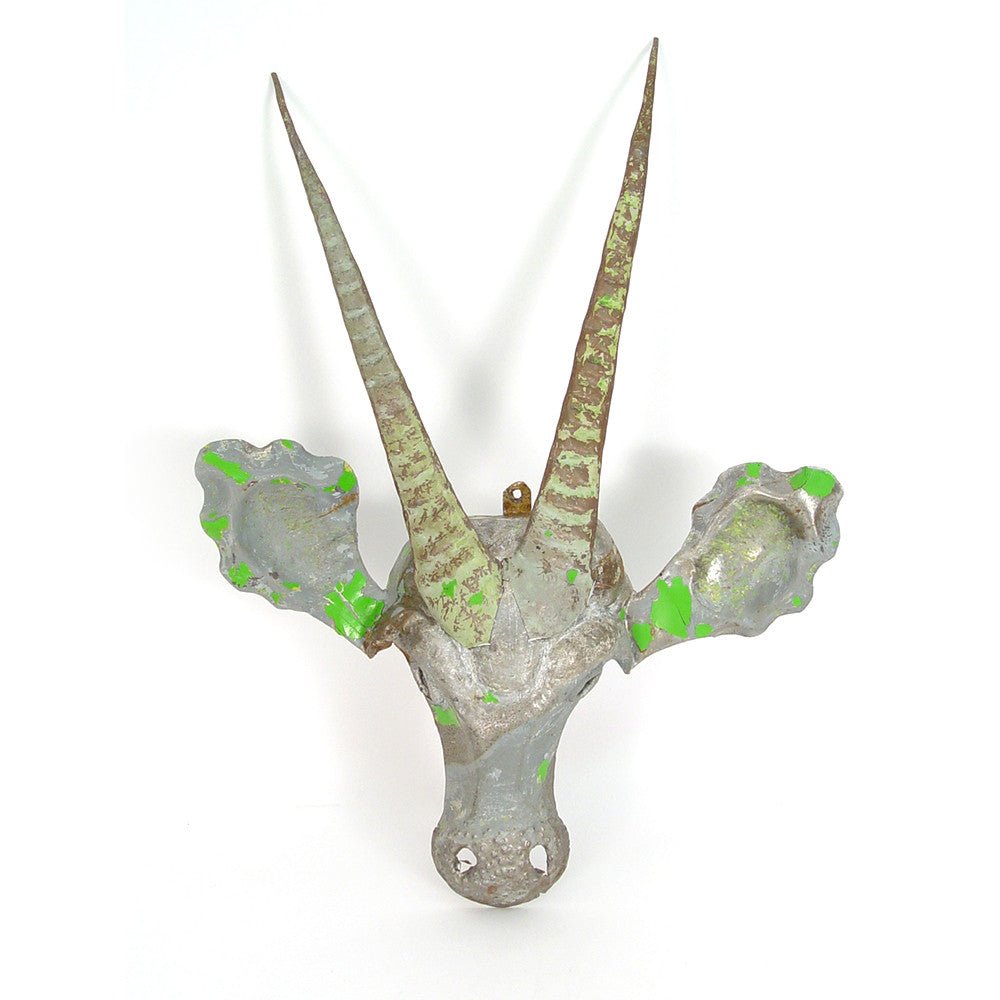 Sable Animal Mask - Recycled Metal Wall Art La Vie Bien Sable Animal Mask - Recycled Metal Wall Art