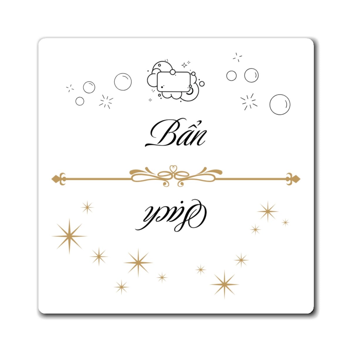 Sach Ban Vietnamese Dishwasher Magnet, Clean Dirty Indicator Magnet Magnet La Vie Bien Sach Ban Vietnamese Dishwasher Magnet, Clean Dirty Indicator Magnet