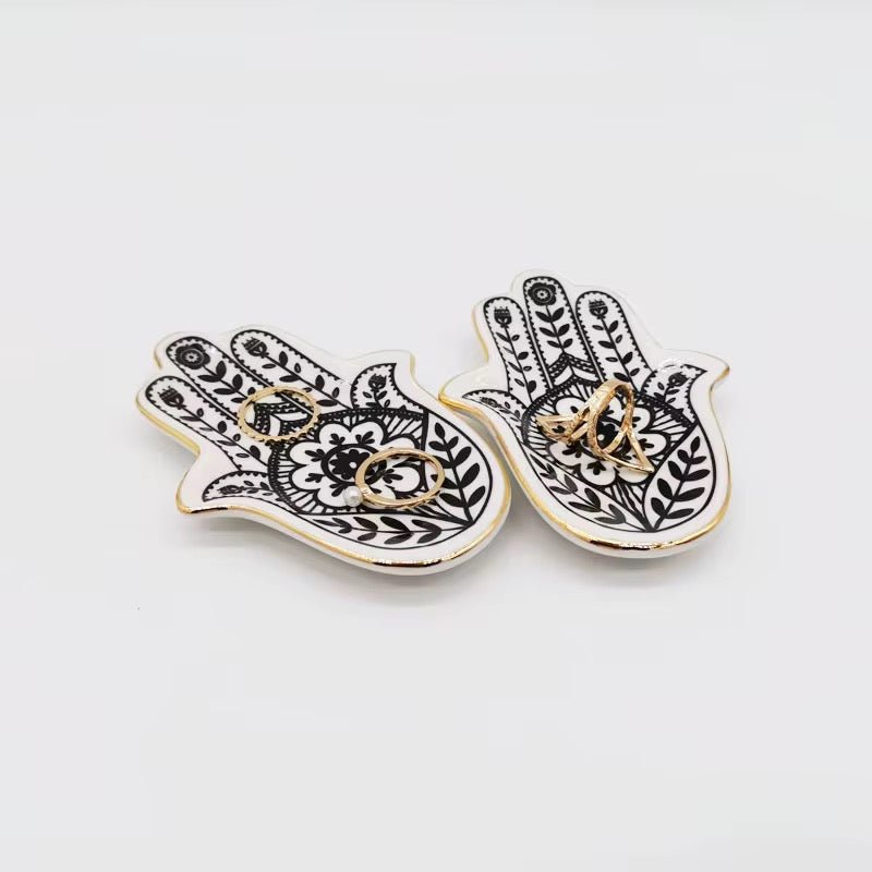 Sacred Hamsa Trinket Tray gifts La Vie Bien Sacred Hamsa Trinket Tray