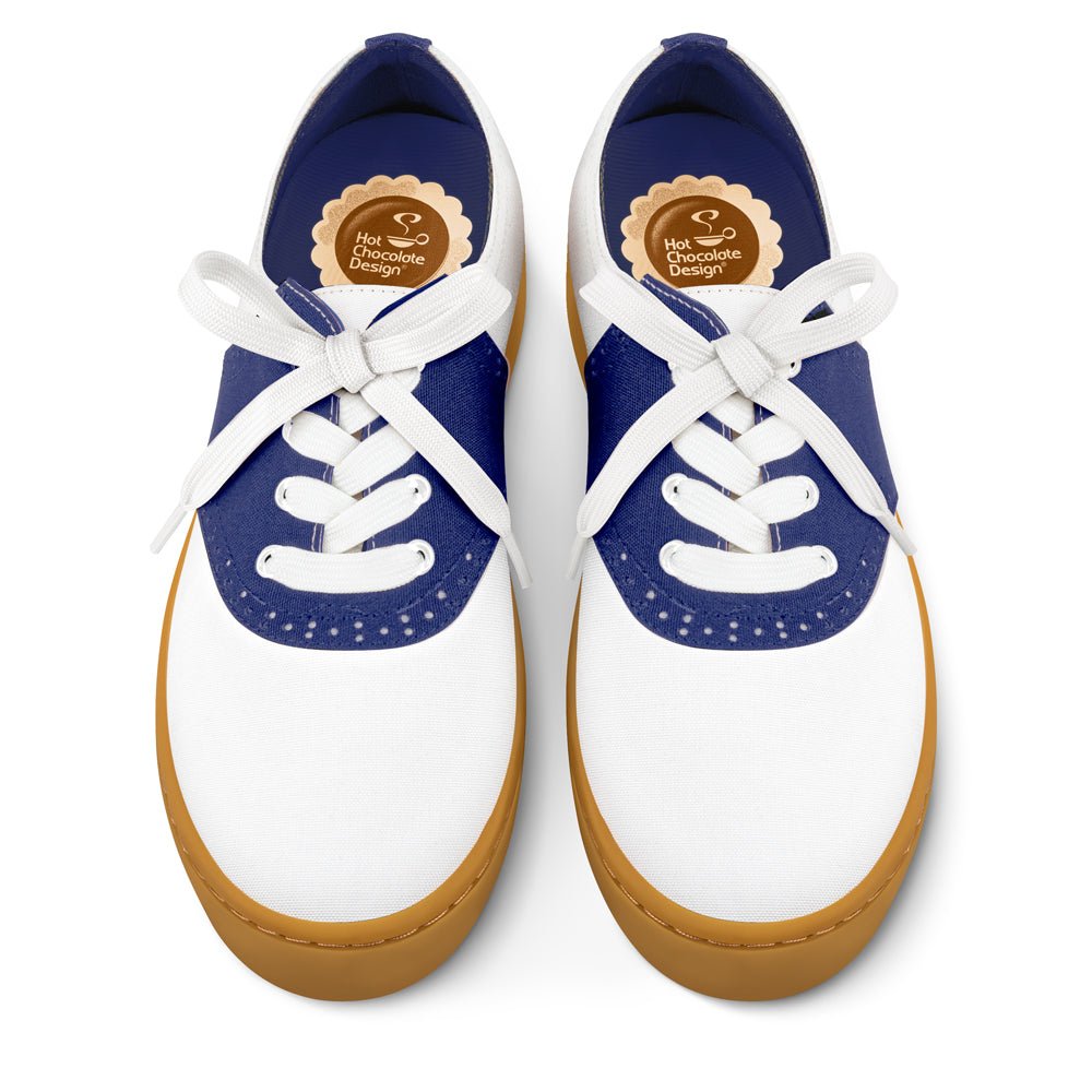Saddle Blue Casual Sneaker by Hot Chocolate Design