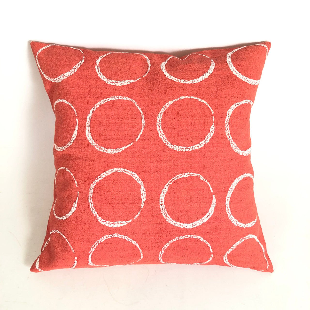 Sadza Circles Pillow Cover - Madagascar Coral La Vie Bien Sadza Circles Pillow Cover - Madagascar Coral