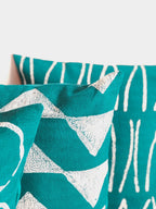 Sadza Circles Pillow Cover - Seychelles Teal La Vie Bien Sadza Circles Pillow Cover - Seychelles Teal