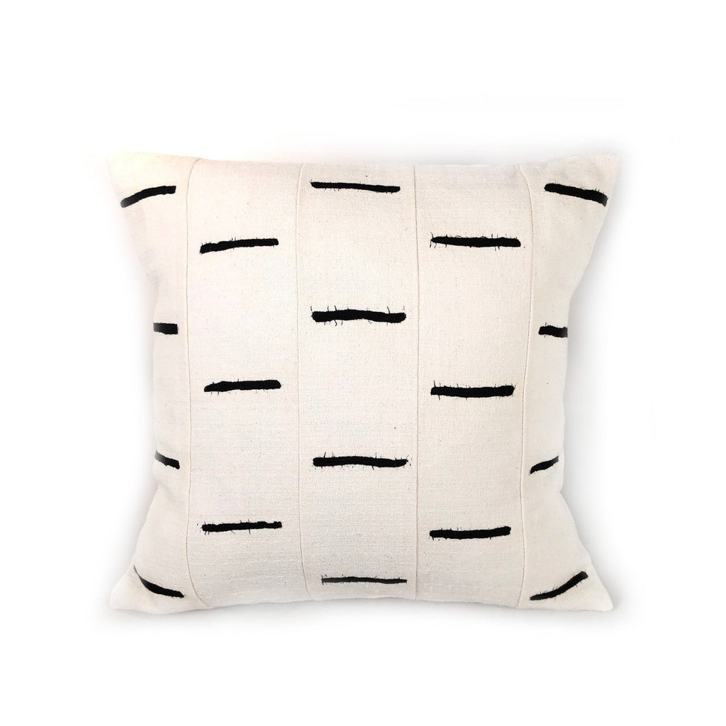 Sadza Dashes Pillow Cover - White La Vie Bien Sadza Dashes Pillow Cover - White