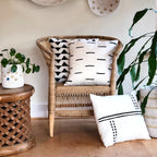 Sadza Dashes Pillow Cover - White La Vie Bien Sadza Dashes Pillow Cover - White