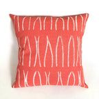 Sadza Lines Pillow Cover - Madagascar Coral La Vie Bien Sadza Lines Pillow Cover - Madagascar Coral