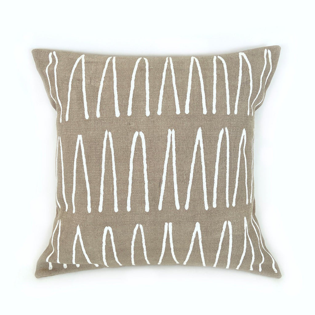 Sadza Lines Pillow Cover - Savanna Beige La Vie Bien Sadza Lines Pillow Cover - Savanna Beige