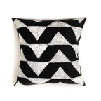 Sadza Triangles Pillow Cover - Ebony Black La Vie Bien Sadza Triangles Pillow Cover - Ebony Black