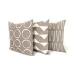 Sadza Triangles Pillow Cover - Savanna Beige La Vie Bien Sadza Triangles Pillow Cover - Savanna Beige