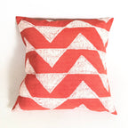 Sadza Triangles Pillow - Madagascar Coral Cover La Vie Bien Sadza Triangles Pillow - Madagascar Coral Cover