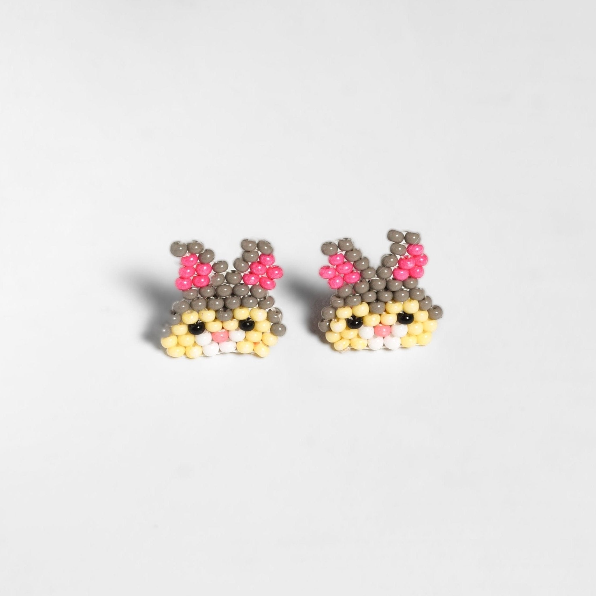 Safari Seed Bead Animal Stud Earrings - Mexico Jewelry La Vie Bien Safari Seed Bead Animal Stud Earrings - Mexico