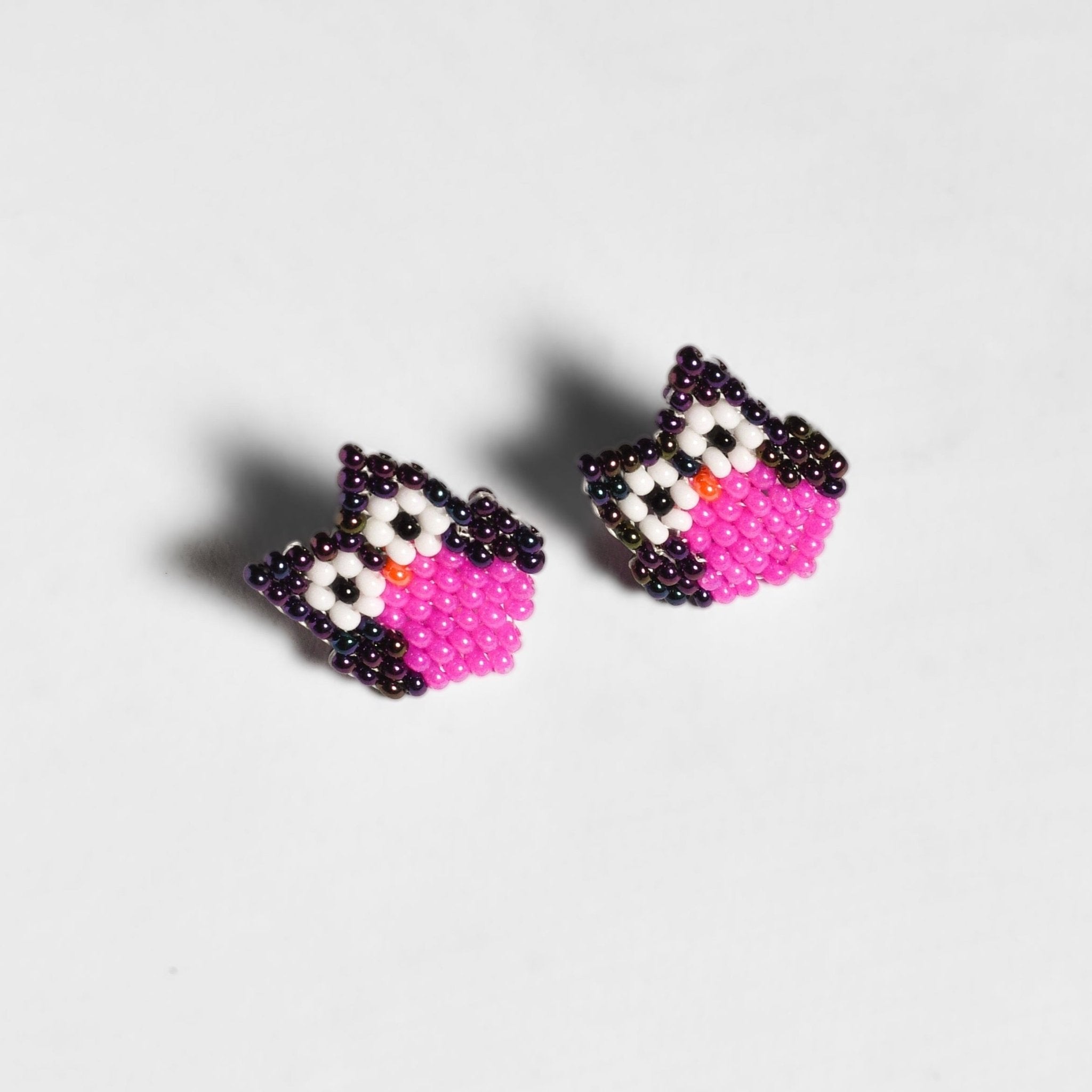 Safari Seed Bead Animal Stud Earrings - Mexico Jewelry La Vie Bien Safari Seed Bead Animal Stud Earrings - Mexico