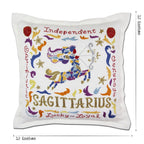 Sagittarius Astrology Hand - Embroidered Pillow by Cat Studio Pillows La Vie Bien Sagittarius Astrology Hand - Embroidered Pillow by Cat Studio