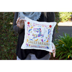 Sagittarius Astrology Hand - Embroidered Pillow by Cat Studio Pillows La Vie Bien Sagittarius Astrology Hand - Embroidered Pillow by Cat Studio