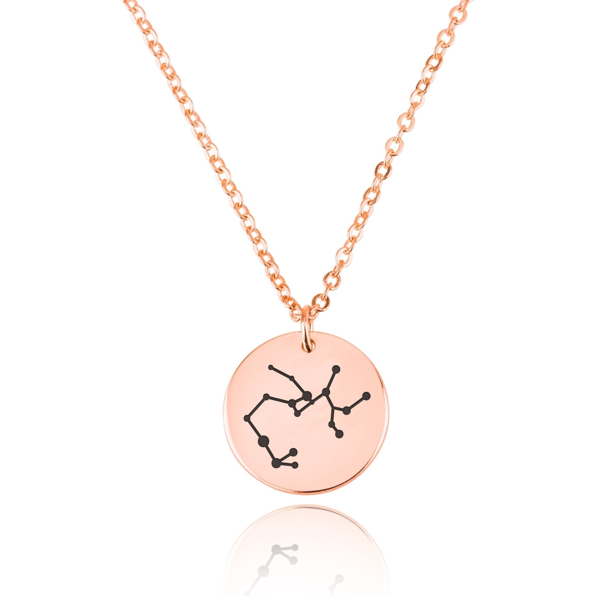 Sagittarius Celestial Constellation Disk Necklace La Vie Bien Sagittarius Celestial Constellation Disk Necklace