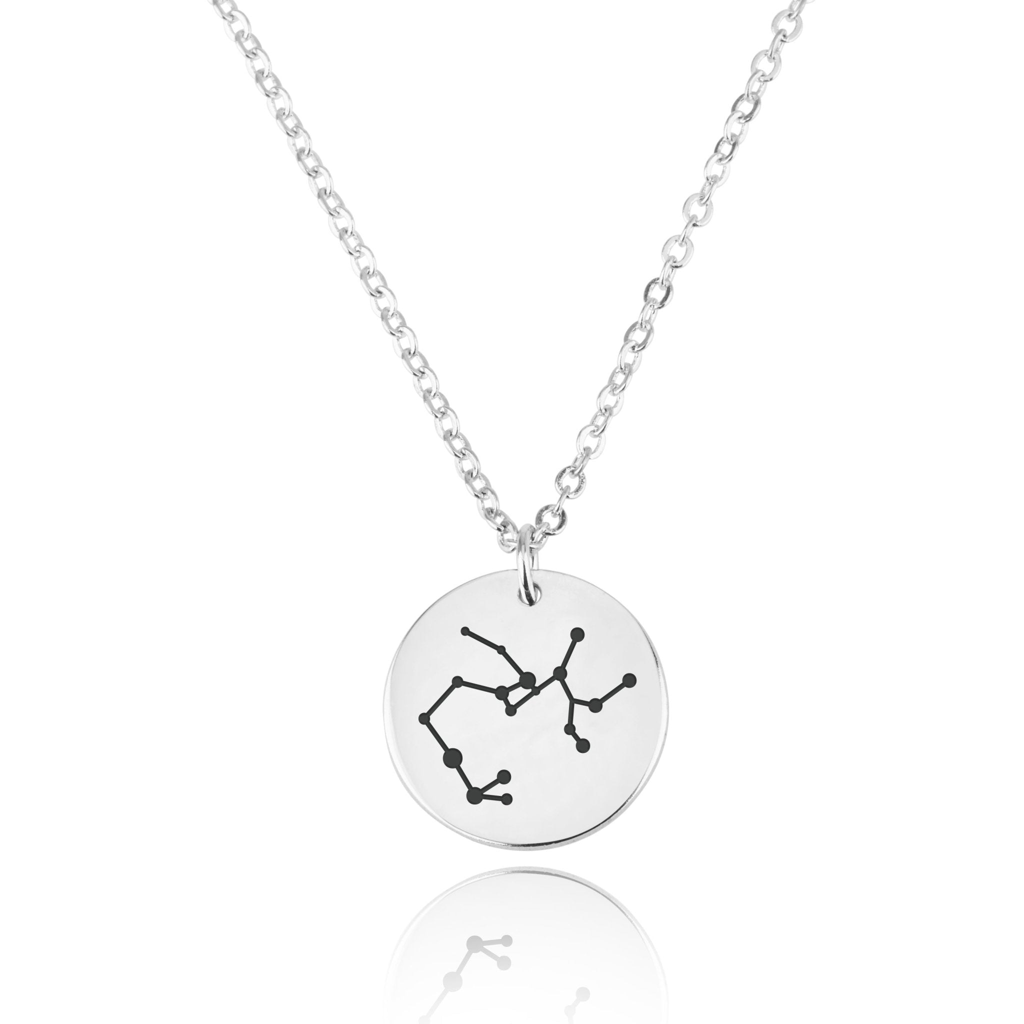 Sagittarius Celestial Constellation Disk Necklace La Vie Bien Sagittarius Celestial Constellation Disk Necklace