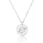 Sagittarius Zodiac Disk Necklace La Vie Bien Sagittarius Zodiac Disk Necklace