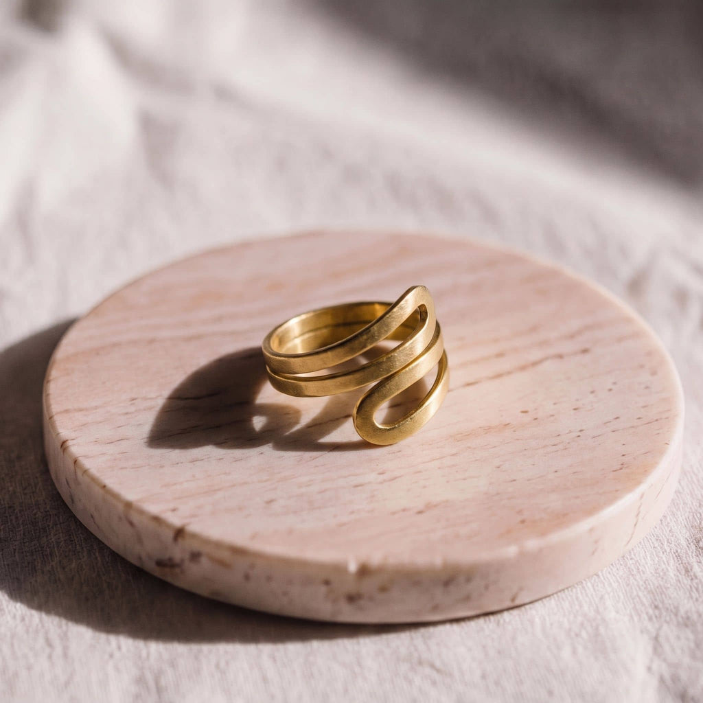 Sai Adjustable Wrap Ring Unisex, Statement Jewelry Rings La Vie Bien Sai Adjustable Wrap Ring Unisex, Statement Jewelry