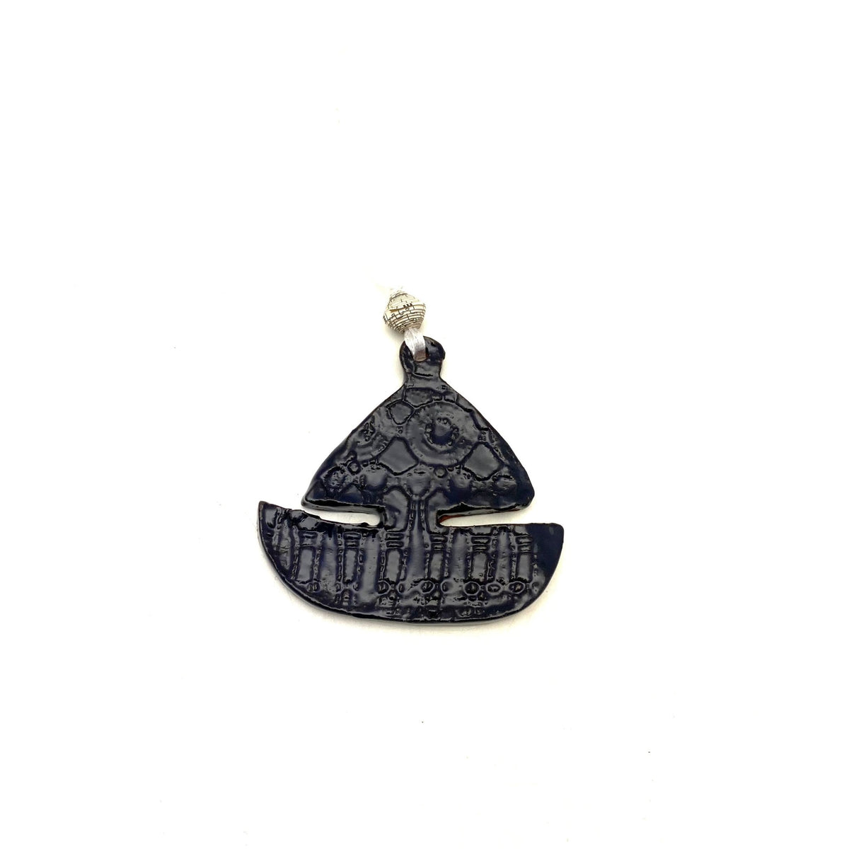 Sailboat Ceramic Ornament Ornament La Vie Bien Sailboat Ceramic Ornament