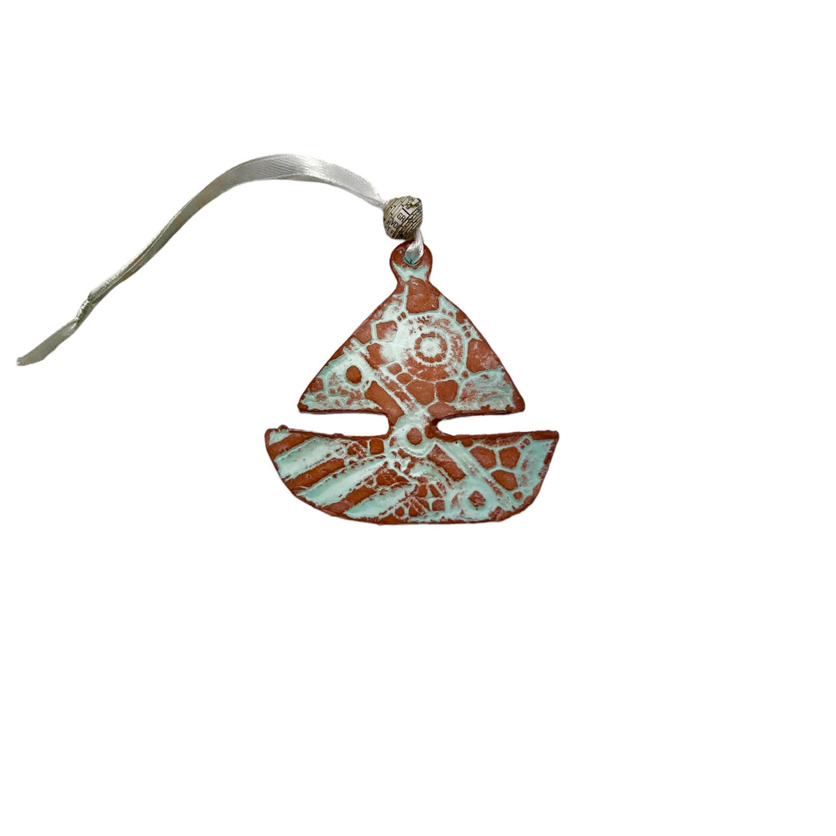 Sailboat Ceramic Ornament Ornament La Vie Bien Sailboat Ceramic Ornament