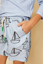 Sailboats Swim Trunk Swimsuit La Vie Bien Sailboats Swim Trunk