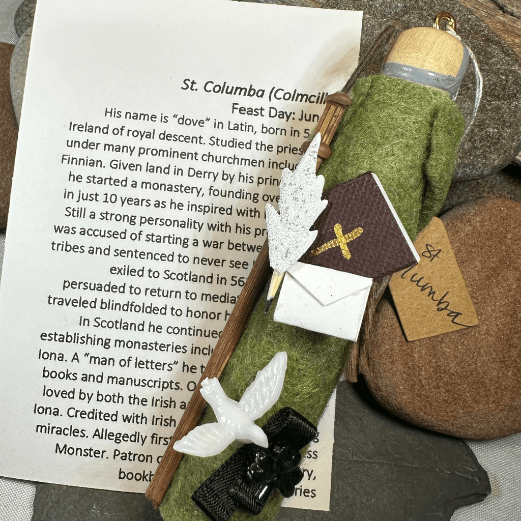 Saint Columba Irish Doll Gifts La Vie Bien Saint Columba Irish Doll