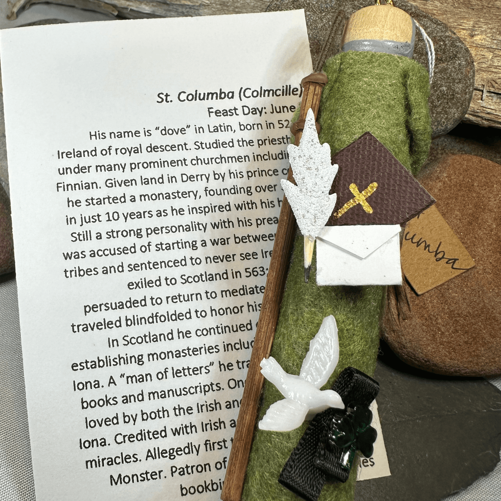 Saint Columba Irish Doll Gifts La Vie Bien Saint Columba Irish Doll