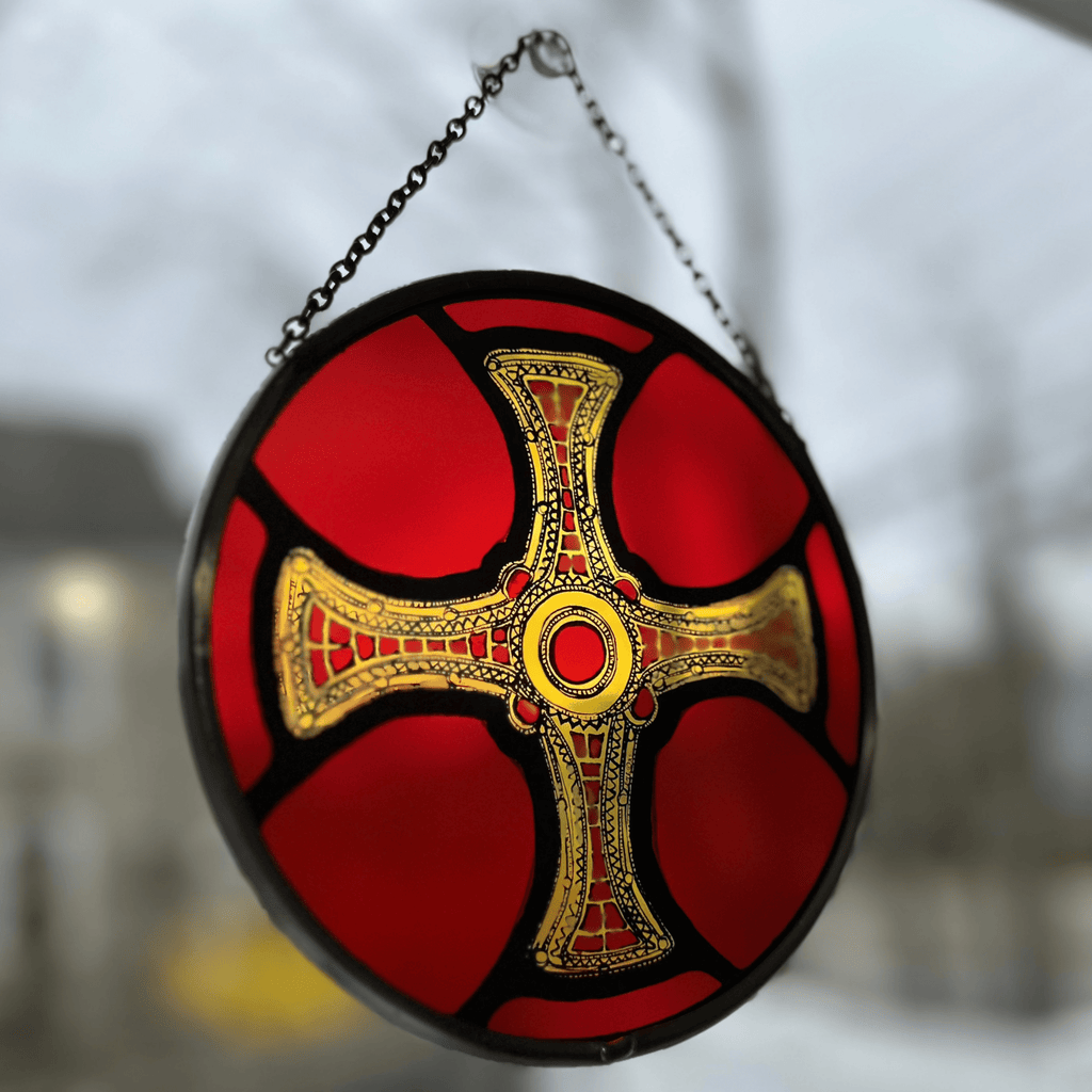 Saint Cuthbert's Cross Suncatcher Gifts La Vie Bien Saint Cuthbert's Cross Suncatcher
