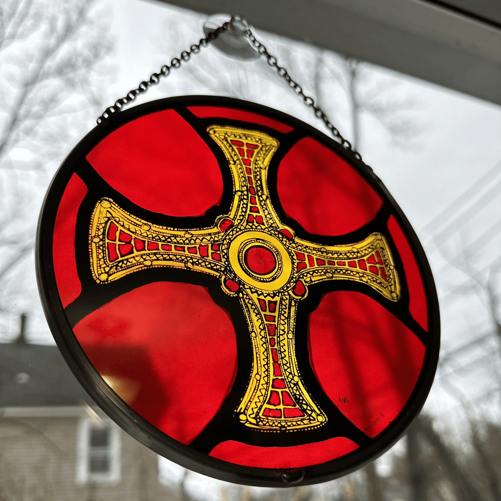 Saint Cuthbert's Cross Suncatcher Gifts La Vie Bien Saint Cuthbert's Cross Suncatcher