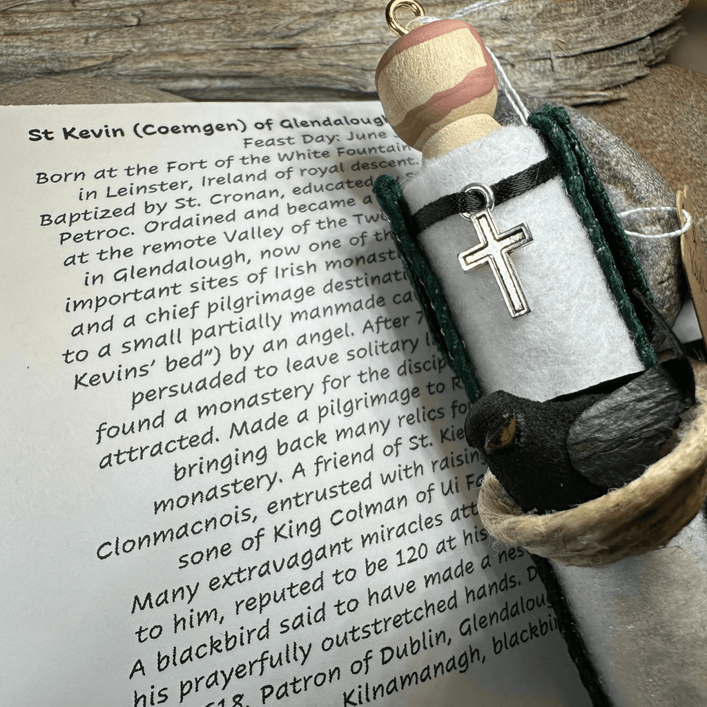 Saint Kevin of Glendalough Ireland Doll Gifts La Vie Bien Saint Kevin of Glendalough Ireland Doll