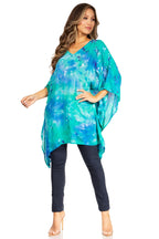Sakkas Adalwin Second TieDye Desert Sun Circle Ponch Tunic Top Blouse W/Embroidery tops La Vie Bien Sakkas Adalwin Second TieDye Desert Sun Circle Ponch Tunic Top Blouse W/Embroidery
