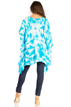 Sakkas Adalwin Second TieDye Desert Sun Circle Ponch Tunic Top Blouse W/Embroidery tops La Vie Bien Sakkas Adalwin Second TieDye Desert Sun Circle Ponch Tunic Top Blouse W/Embroidery
