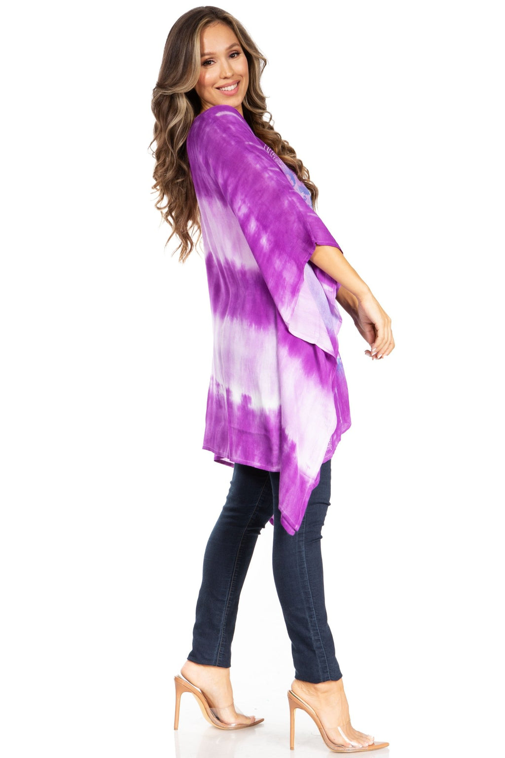 Sakkas Adalwin Second TieDye Desert Sun Circle Ponch Tunic Top Blouse W/Embroidery tops La Vie Bien Sakkas Adalwin Second TieDye Desert Sun Circle Ponch Tunic Top Blouse W/Embroidery
